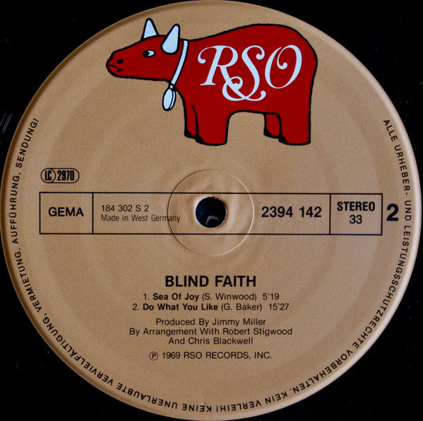 Blind Faith (2) : Blind Faith (LP, Album, RE)