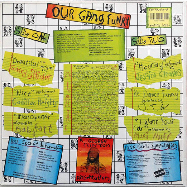 Various : George Clinton Presents Our Gang Funky (LP, Album)