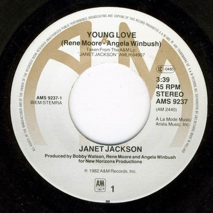 Janet Jackson : Young Love (7", Single)