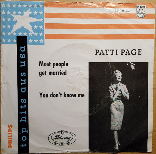 Patti Page : Most People Get Married / You Don't Know Me (7", Single)