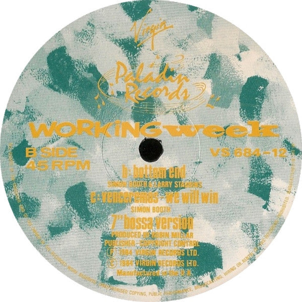 Working Week : Venceremos (We Will Win) (12", Single)