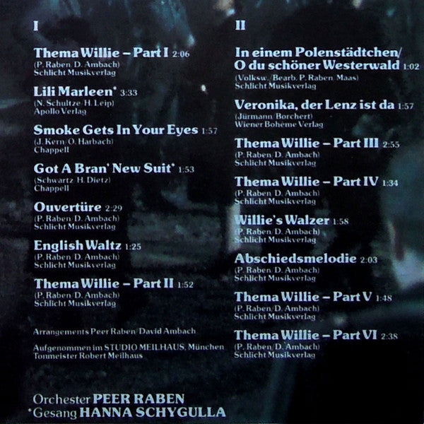 Hanna Schygulla, Orchester Peer Raben : Lili Marleen (Bande Originale Du Film) (LP, Album, Pur)