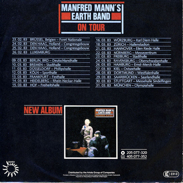 Manfred Mann's Earth Band : Demolition Man (7", Single)