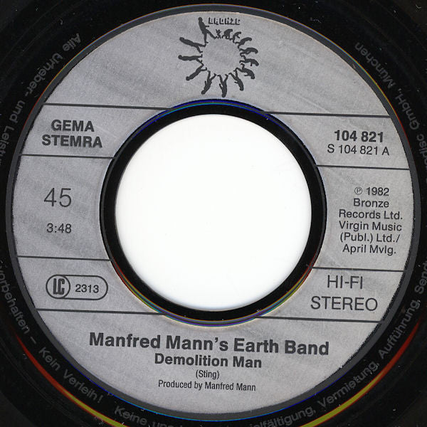 Manfred Mann's Earth Band : Demolition Man (7", Single)