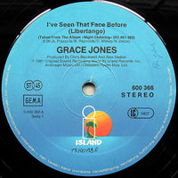 Grace Jones : I've Seen That Face Before (Libertango) / Pull Up To The Bumper (12", Single)