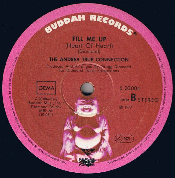 Andrea True Connection : What's Your Name, What's Your Number / Fill Me Up (Heart To Heart) (12")