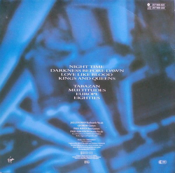 Killing Joke : Night Time (LP, Album, RE)