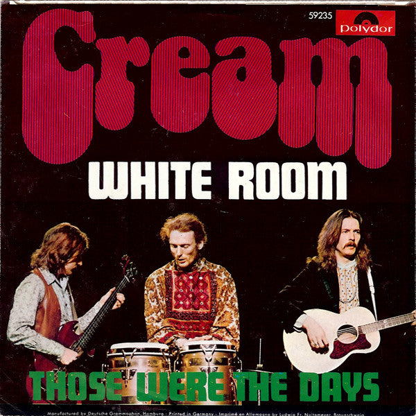 Cream (2) : White Room (7", Single, Mono)