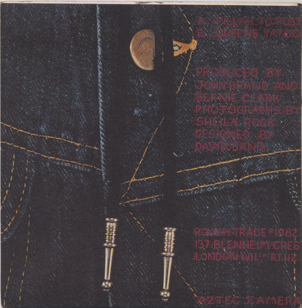 Aztec Camera : Pillar To Post (7", Single)