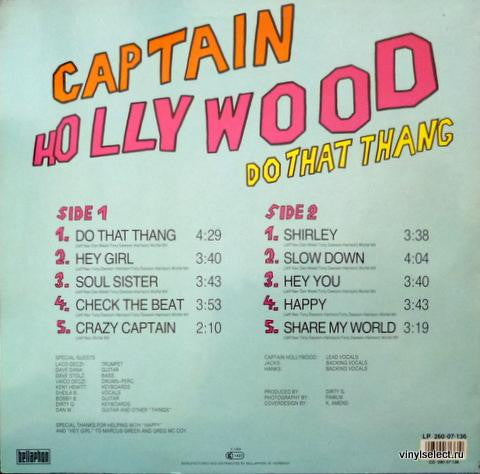 Captain Hollywood : Do That Thang (LP, Album)