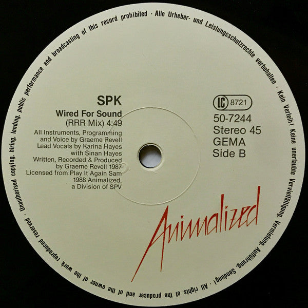 SPK : Breathless (12")