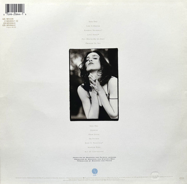 Madonna : Like A Prayer (LP, Album, RSA)