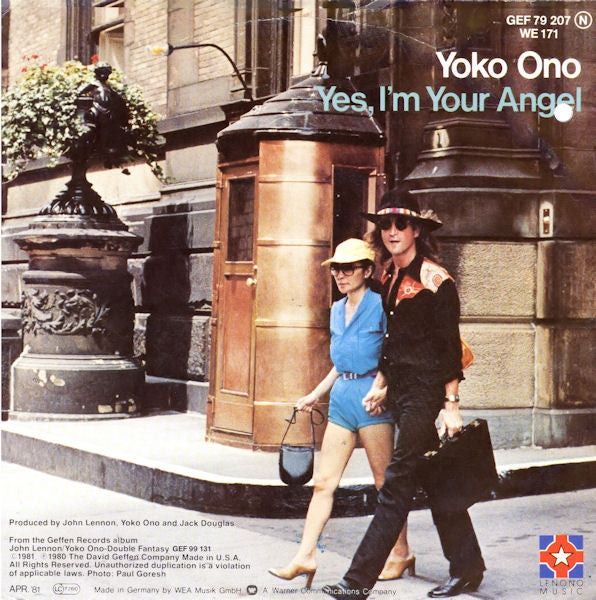 John Lennon : Watching The Wheels (7", Single)