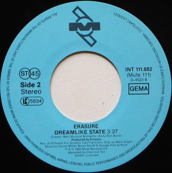 Erasure : Star (7", Single)