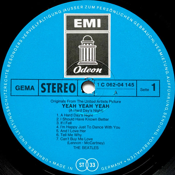 The Beatles : Yeah! Yeah! Yeah! (A Hard Day's Night) - Originals From The United Artists' Picture (LP, Album, RE)