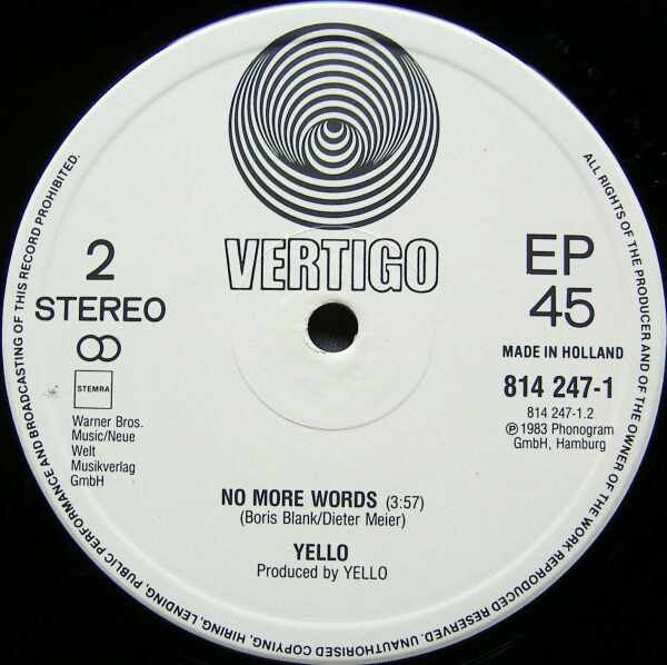 Yello : I Love You (12", EP)