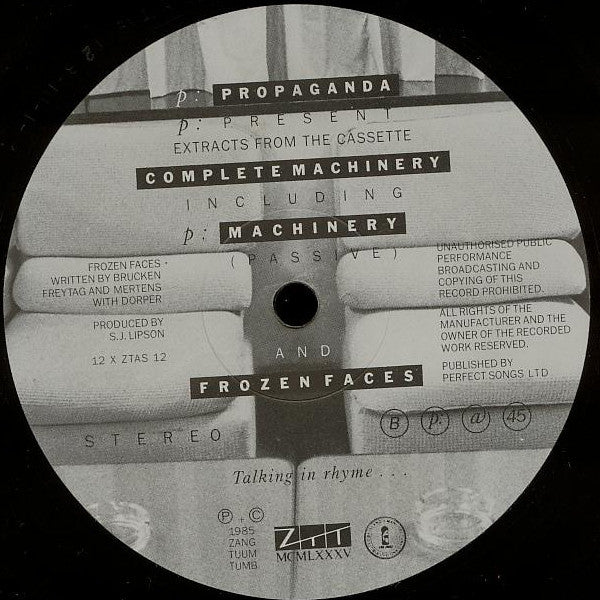Propaganda : p: Machinery β (12", Single)