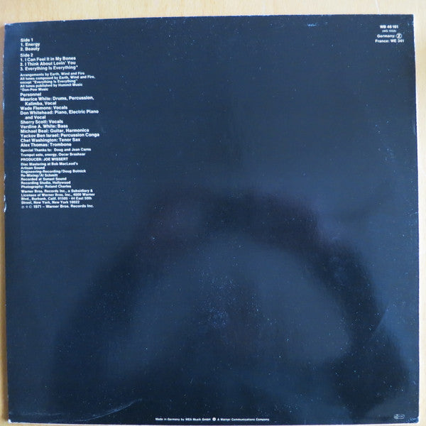 Earth, Wind And Fire* : The Need Of Love (LP, Album, RE)