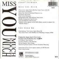 Janet Jackson : Miss You Much (7", Single)