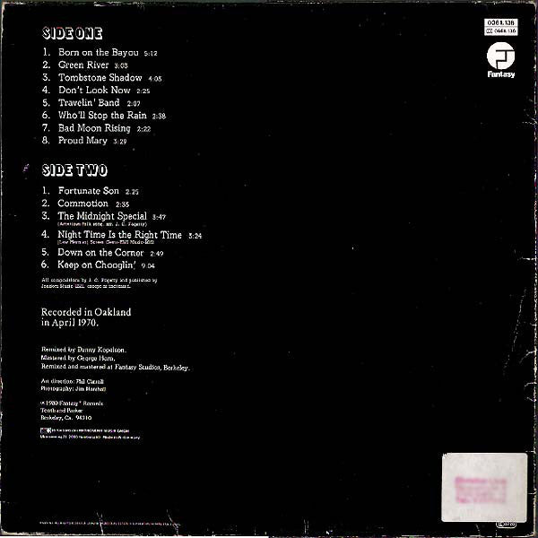 Creedence Clearwater Revival : The Concert (LP, Album)