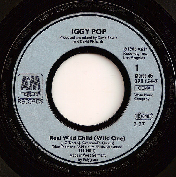 Iggy Pop : Real Wild Child (Wild One) (7", Single)