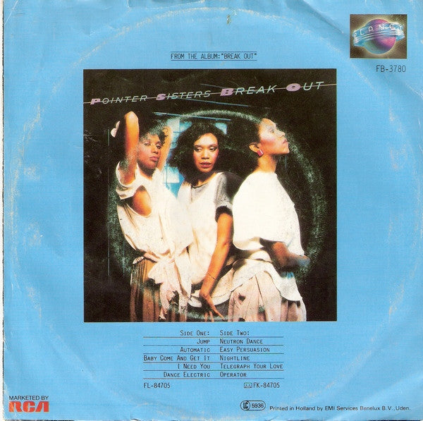 Pointer Sisters : Jump (For My Love) (7", Single)