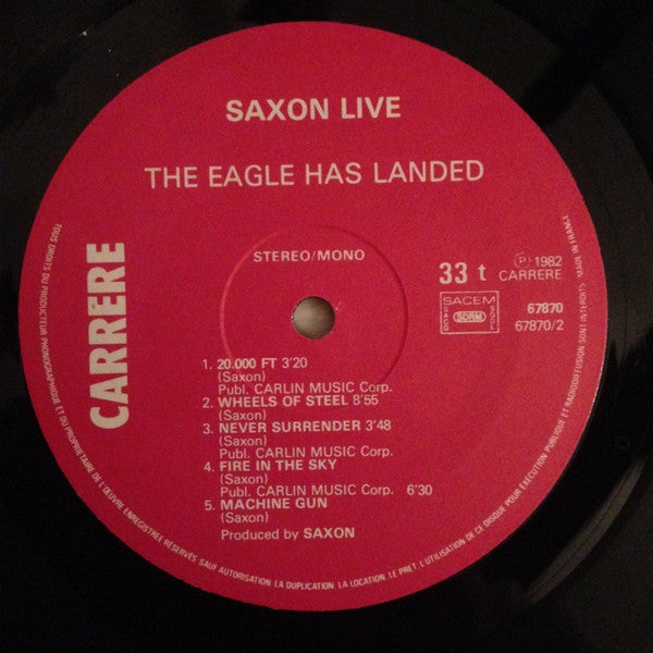 Saxon : The Eagle Has Landed (Live) (LP, Album)