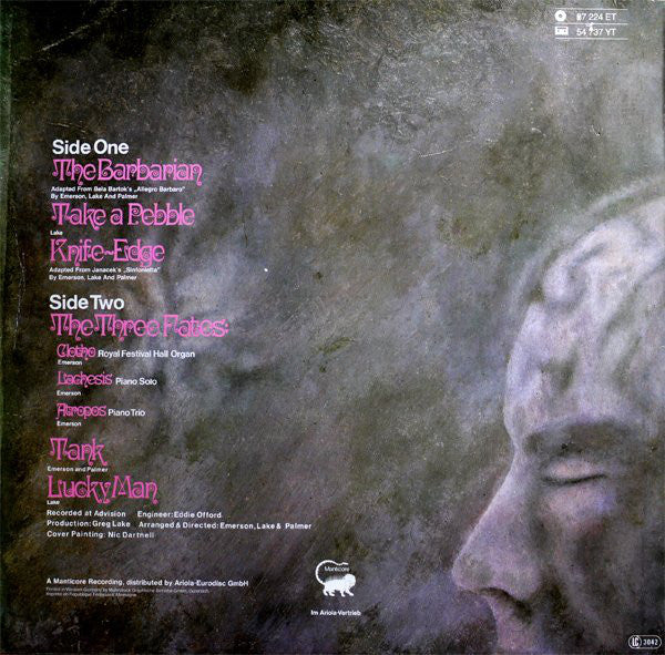 Emerson Lake & Palmer* : Emerson Lake & Palmer (LP, Album, RE)