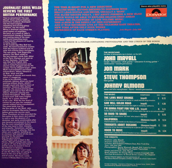 John Mayall : The Turning Point (LP, Album)