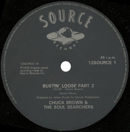 Chuck Brown & The Soul Searchers : Bustin' Loose (Parts 1 & 2) (12", Single)
