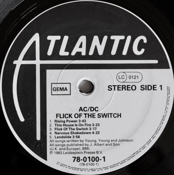 AC/DC : Flick Of The Switch (LP, Album, Emb)