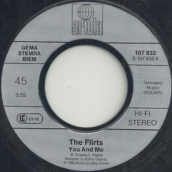 The Flirts : You & Me (7", Single)