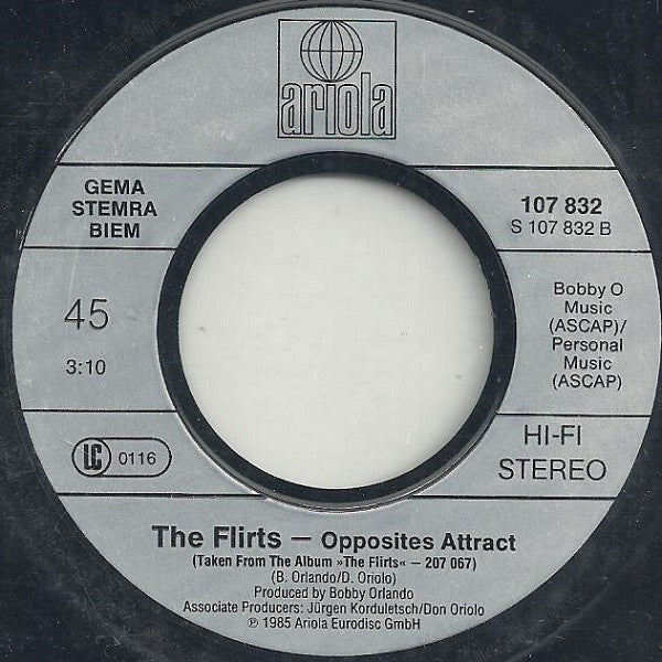 The Flirts : You & Me (7", Single)