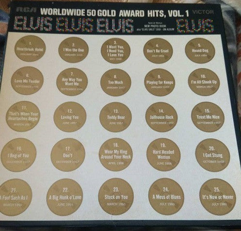 Elvis* : Worldwide 50 Gold Award Hits, Vol. 1 (4xLP, Comp, Mono, RE + Box)