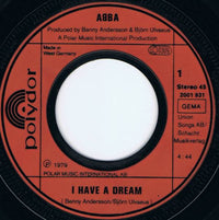 ABBA : I Have A Dream (7", Single)