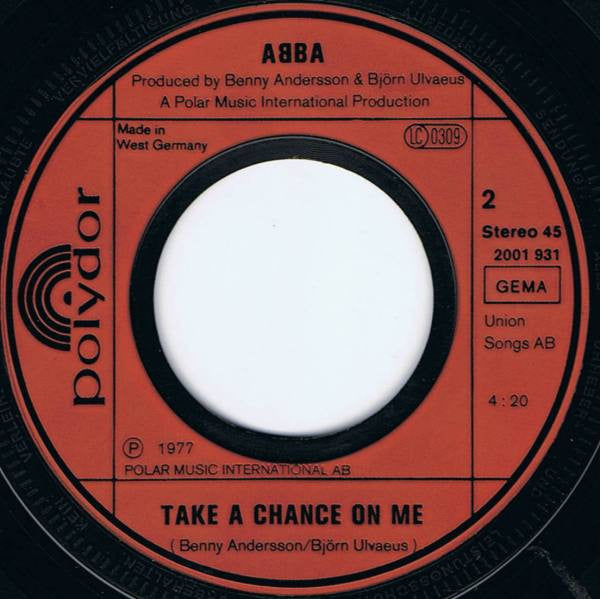 ABBA : I Have A Dream (7", Single)