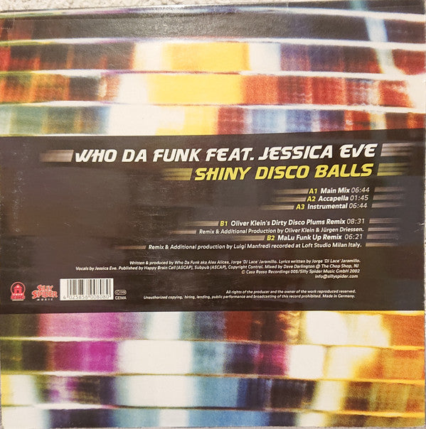 Who Da Funk Feat. Jessica Eve : Shiny Disco Balls (12")