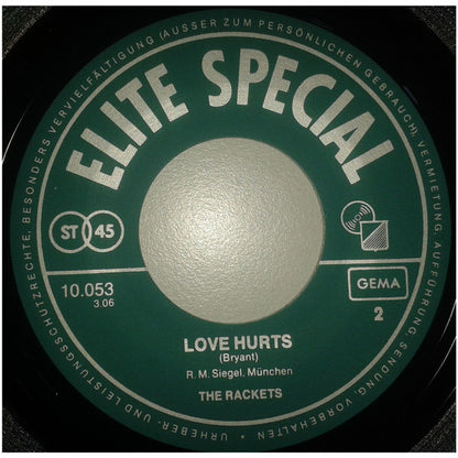 Jimmy & The Rackets : Love Hurts / Stick With Me, Baby (7", Single, RE)
