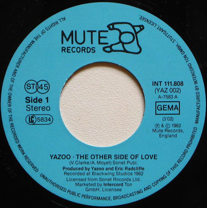 Yazoo : The Other Side Of Love (7", Single)