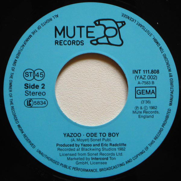 Yazoo : The Other Side Of Love (7", Single)