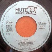 Yazoo : Only You (7", Single)