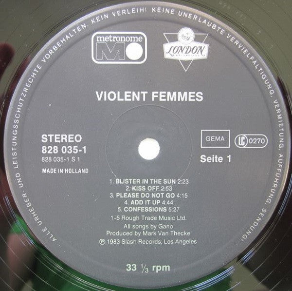 Violent Femmes : Violent Femmes (LP, Album, RE)