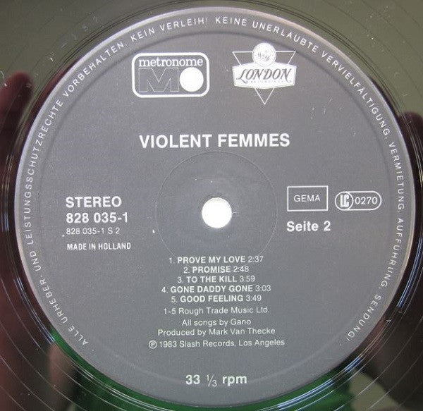 Violent Femmes : Violent Femmes (LP, Album, RE)