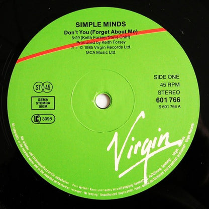 Simple Minds : Don't You (Forget About Me) (12", Maxi)