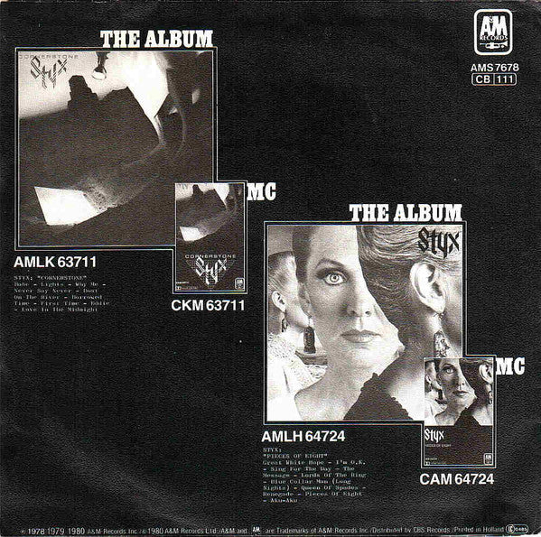 Styx : Lights (7", Single)