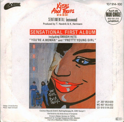 Bad Boys Blue : Kisses And Tears (My One And Only) (7", Single)