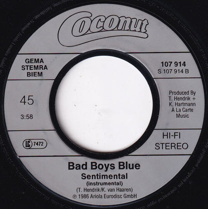 Bad Boys Blue : Kisses And Tears (My One And Only) (7", Single)