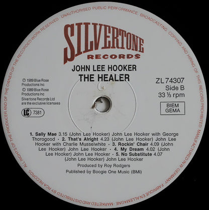 John Lee Hooker : The Healer (LP, Album, RE)