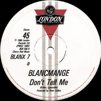 Blancmange : Don't Tell Me (12", Single)