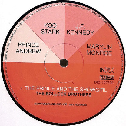 The Bollock Brothers : The Prince And The Showgirl (12", Maxi)